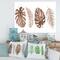 Designart - Tropical Monstera and Palm Leaf In Terracotta - Traditional Canvas Wall Art Print